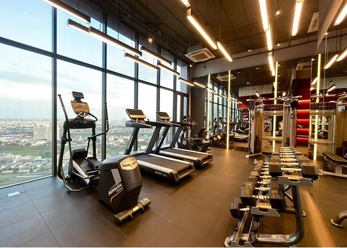Rama 9 - Private Duplex - Fully Equipped - Sky Pool - Gym - 24hrs Mart * Bangkok