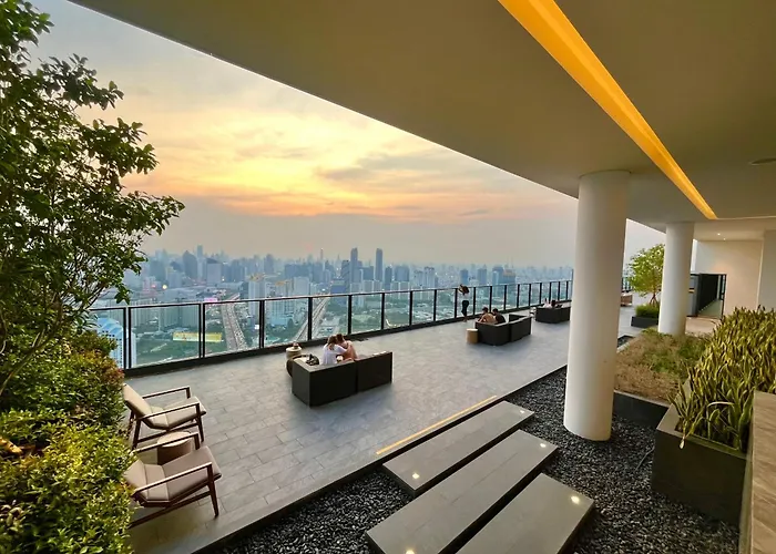 Rama 9 - Private Duplex - Fully Equipped - Sky Pool - Gym - 24hrs Mart Bangkok