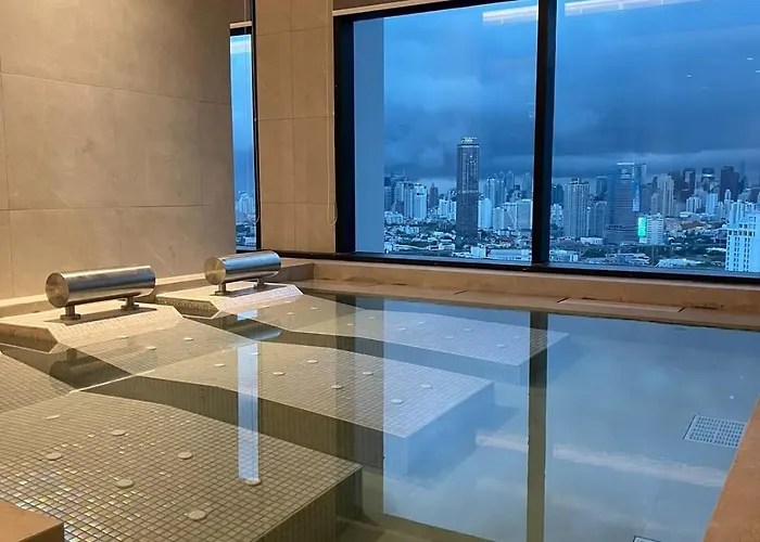 Rama 9 - Private Duplex - Fully Equipped - Sky Pool - Gym - 24hrs Mart *
