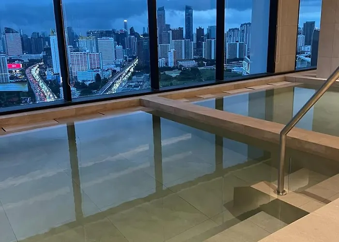 Rama 9 - Private Duplex - Fully Equipped - Sky Pool - Gym - 24hrs Mart Lägenhet Bangkok