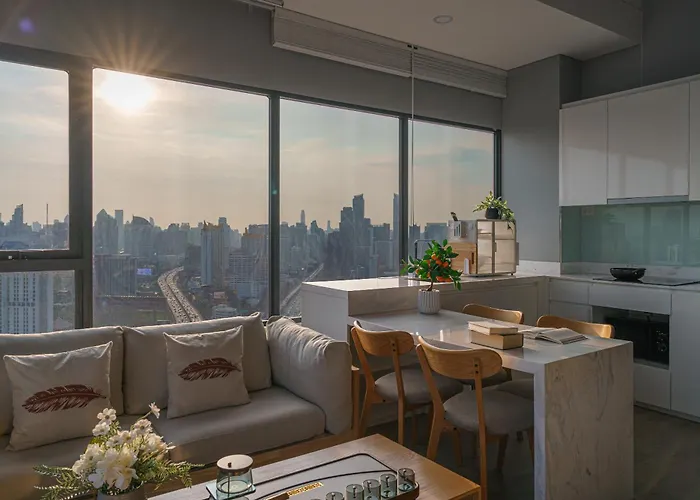 Rama 9 - Private Duplex - Fully Equipped - Sky Pool - Gym - 24hrs Mart Bangkok